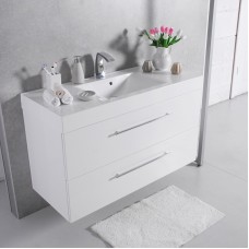 ТУМБА С УМЫВАЛЬНИКОМ 120 СМ FANCY MARBLE BARBADOS, БЕЛЫЙ